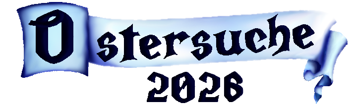 Ein Banner mit dem Schriftzug Ostersuche 2026